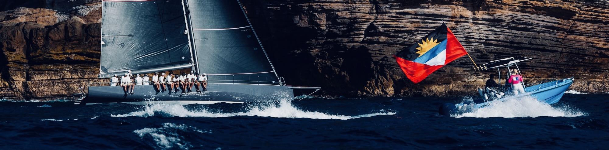 The 2024 Nelson’s Cup Series was back in action on Friday 16th February, with the Antigua 360 Race. Thirty four entries included multihulls racing under MOCRA, three IRC Classes, and the Class40 Division. © Alex Turnbull