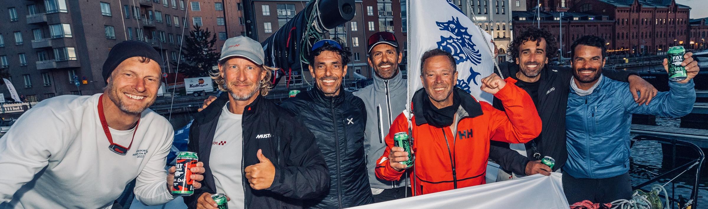 Marina Bay in Helsinki was buzzing all day with sailors from the Roschier Baltic Sea Race celebrating completing the challenge of the tough 635 mile race.© Pepe Korteniemi/RORC