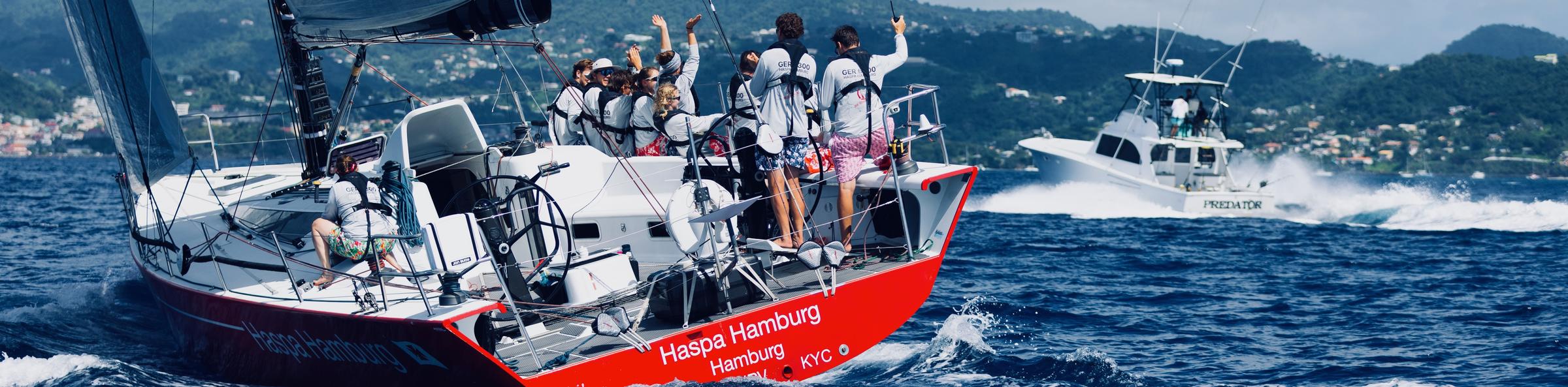 Haspa Hamburg & Spirit of Helsinki celebrate in Grenada!