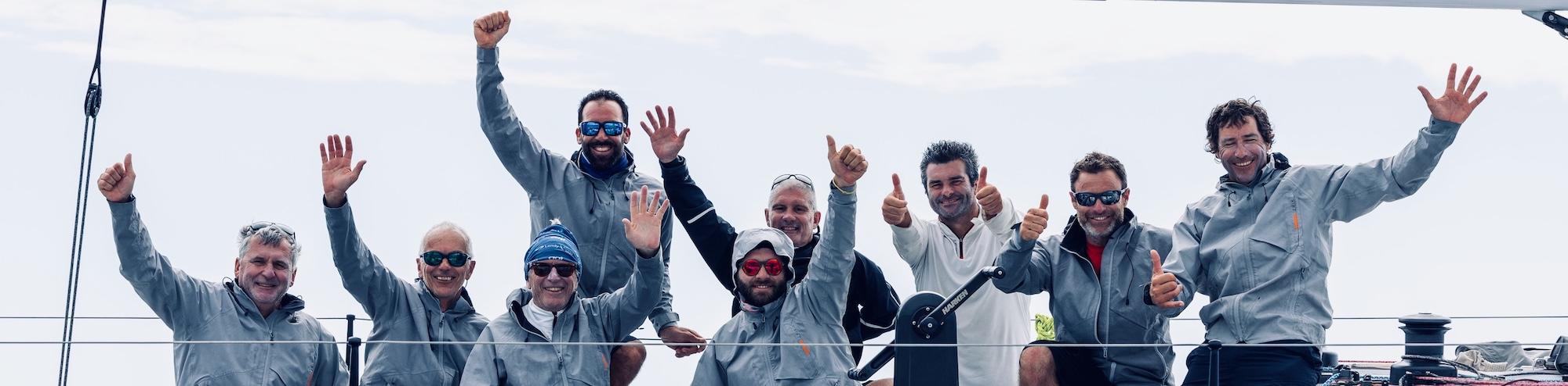 Albator celebrate winning IRC One in the RORC Caribbean 600 © Arthur Daniel/RORC