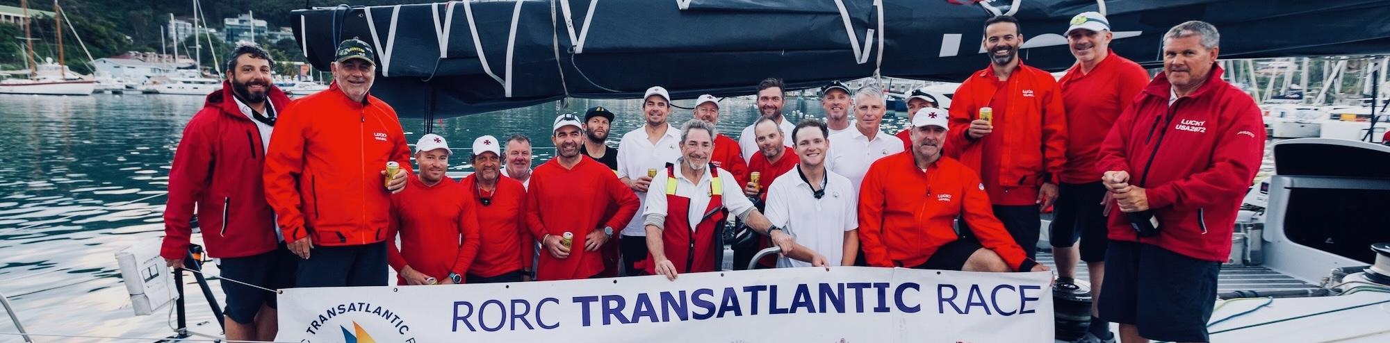 Lucky crew dockside at Port Louis, Grenada © Arthur Daniel/RORC