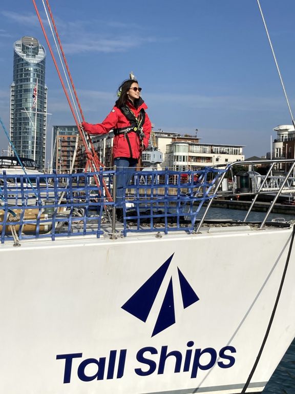 Zoe d'Ornano's fundraising page for the  Tall Ships Youth Trust: https://www.justgiving.com/campaign/ZoeFastnet © Lay Koon Tan