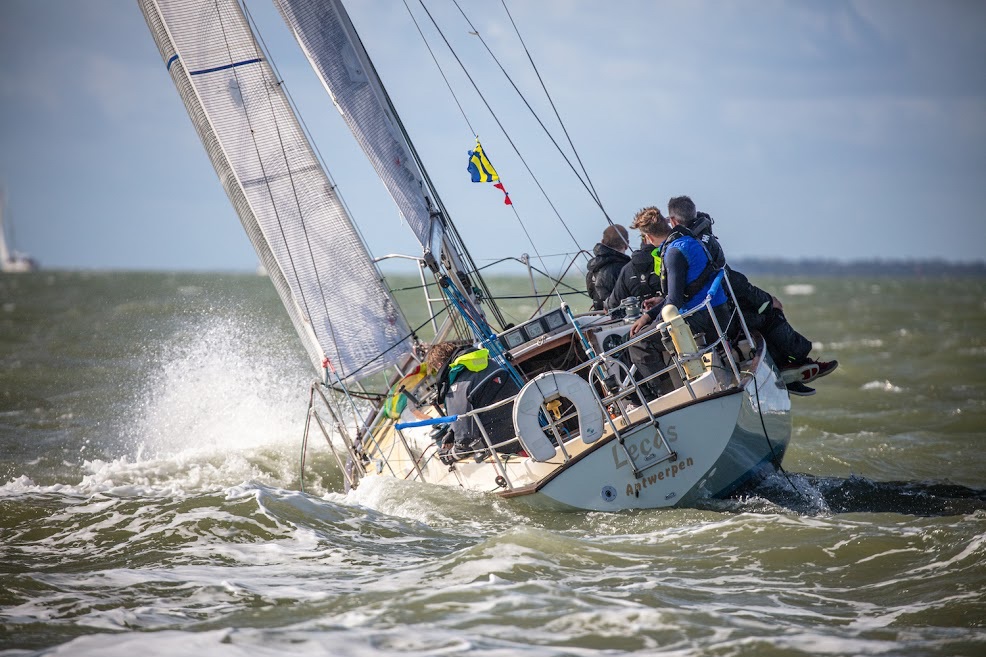 Many boats will compete with family members as part of the crew and these include Christophe Declercq’s Contessa 32 Lecas - the lowest rated boat in the Rolex Fastnet Race © Sportography.TV