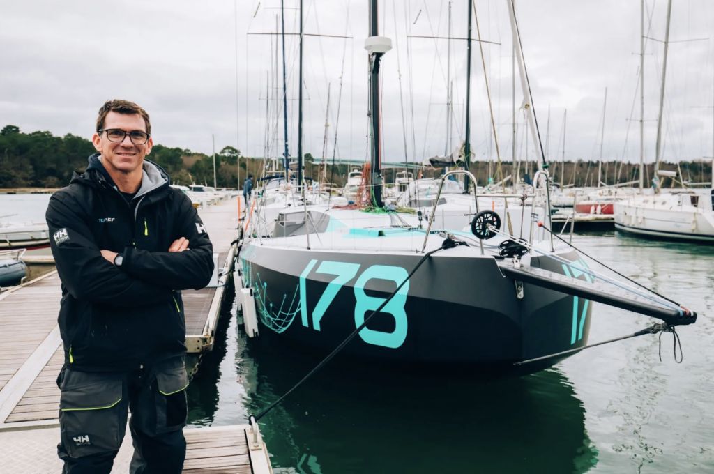 Xavier Macaire is set for the Sevenstar Round Britain and Ireland Race with his new Verdier designed Groupe SNEF  © Jean-Baptiste d’Enquin