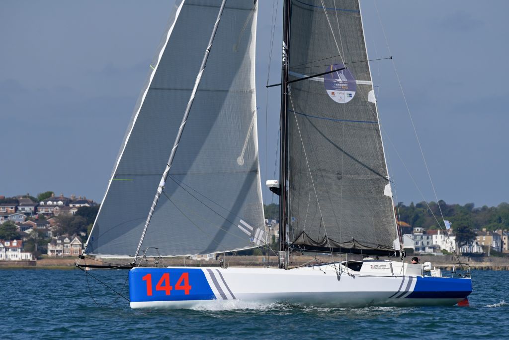 Greg Leonard's Sam Manuard designed Kite built in 2015 for Maxime Sorel, winning the 2017 Rolex Fastnet Race and Transat Jacques Vabre © Rick Tomlinsonsrc=